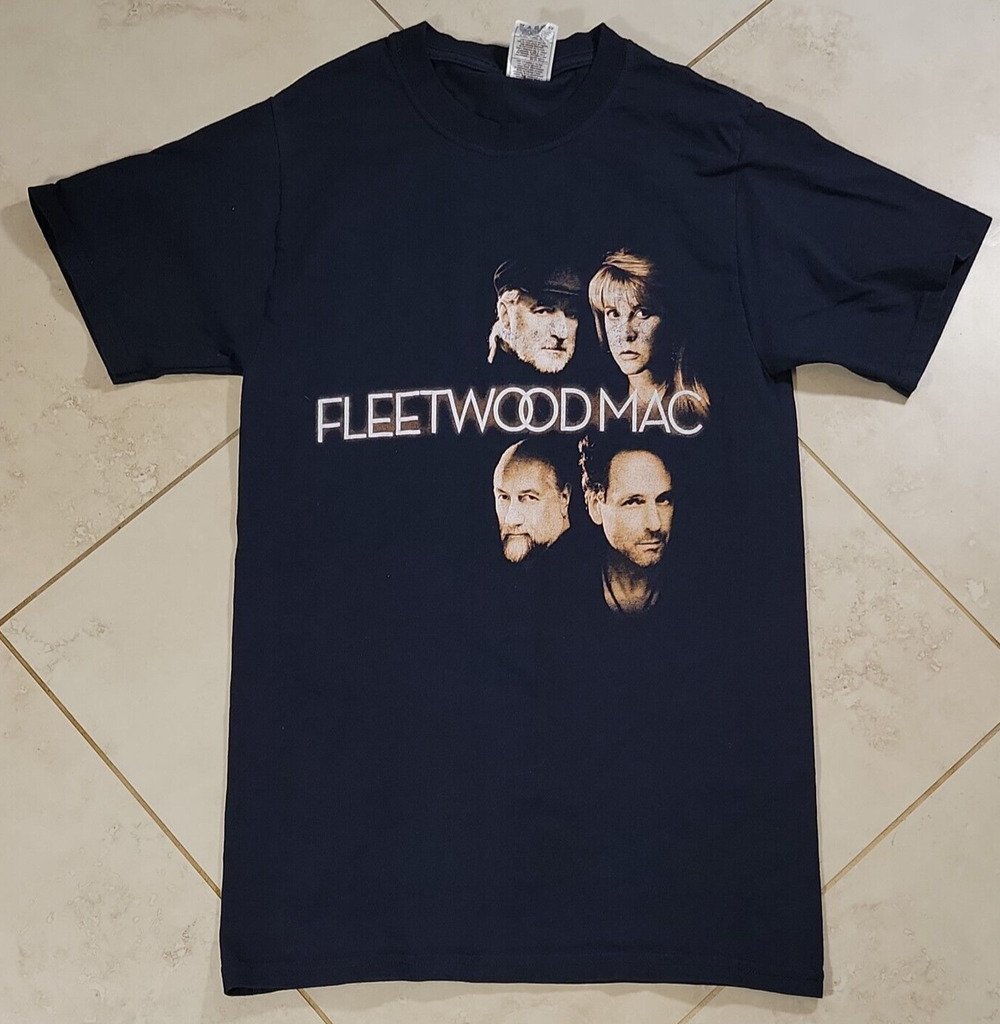 Fleetwood Mac T-Shirt Mens Small Blue Cotton 2009 Unleashed Tour Band Tee